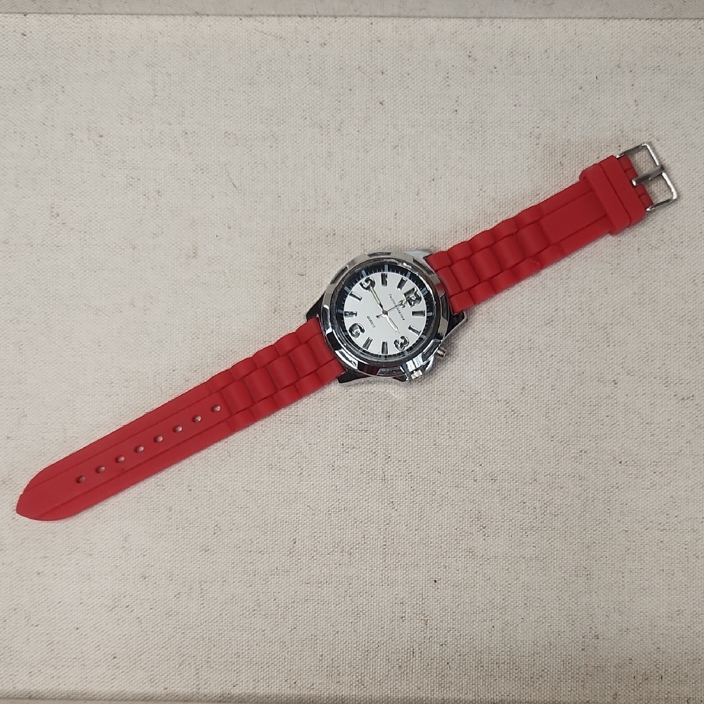TechnoMarine Watch for Men Red Silicone Wristwatch